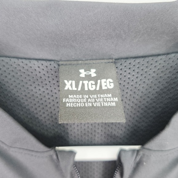 Under Armour Black UFL Men's XL Full Zip Jacket Windbreaker United Football Read - Picture 4 of 10